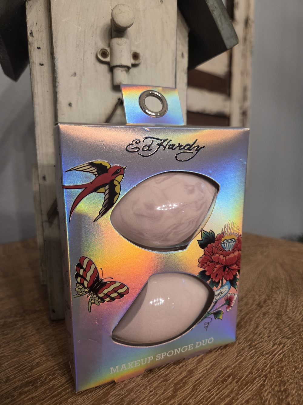 Ed Hardy Makeup Sponge Duo - Pink